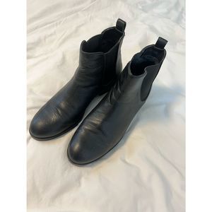 Cole Haan Black Leather Booties